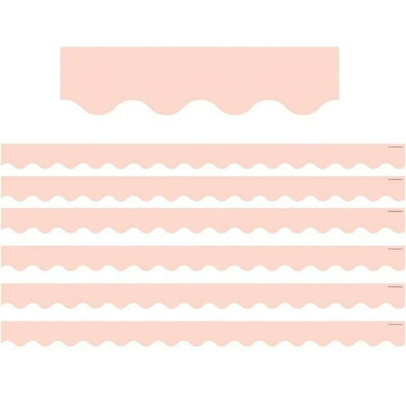 Teacher Created Resources Blush Scalloped Border Trim - Pack of 6
