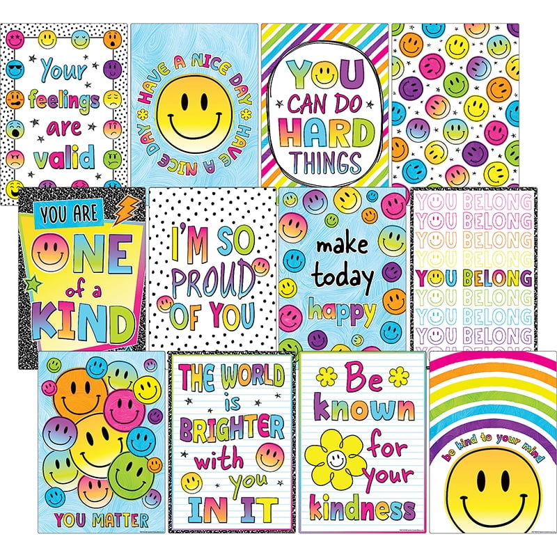 Brights 4Ever Positive Sayings Small Poster Pack for Kids