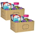 thumbnail image 1 of Teacher Created Resources Burlap Design Small Storage Bin, Pack of 2, 1 of 2