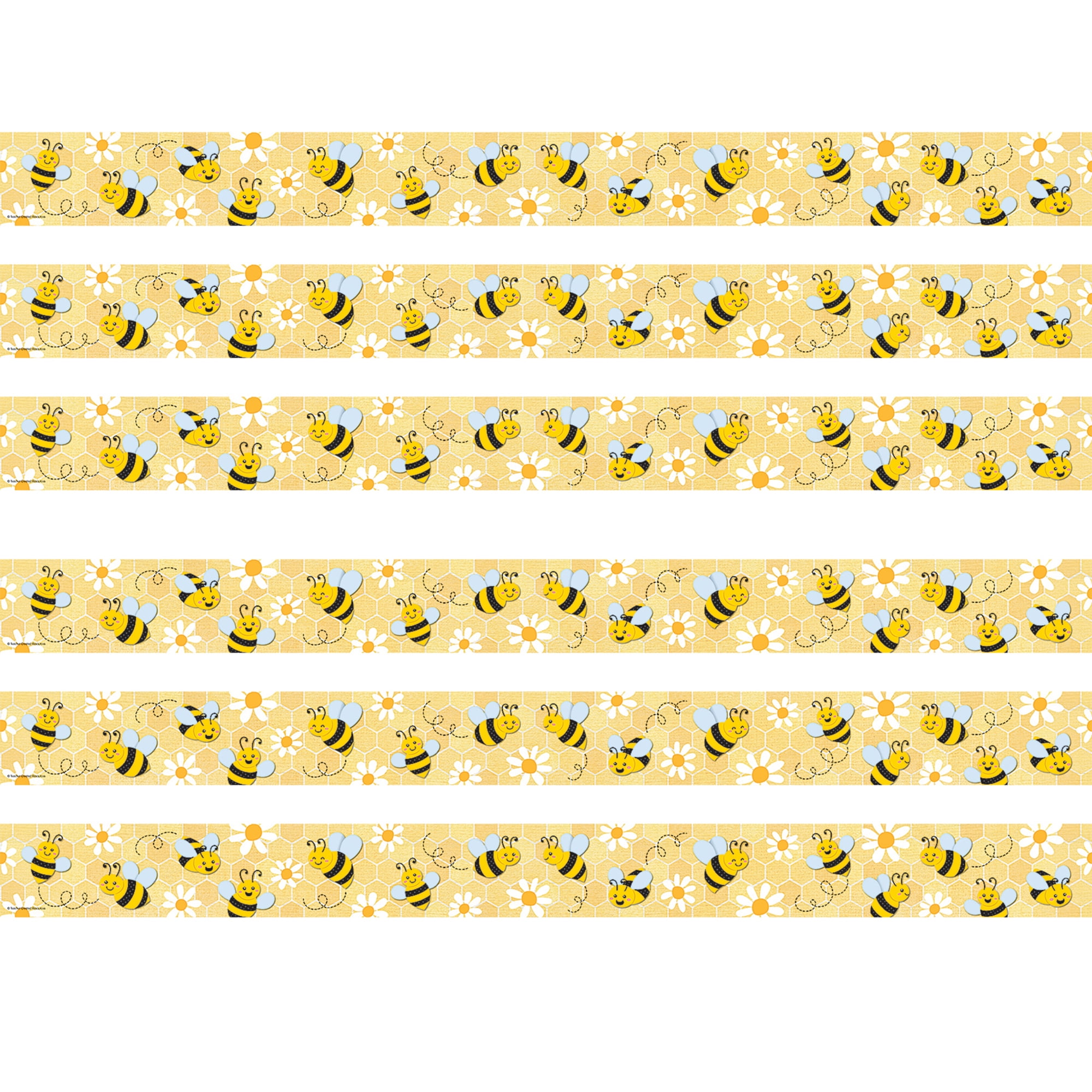 Teacher Created Resources Buzzing Bees Straight Border Trim, 35 Feet ...