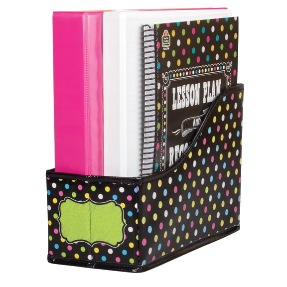 Teacher Created Resources Chalkboard Brights Book Bin, 5"W x 8"H x 11"D