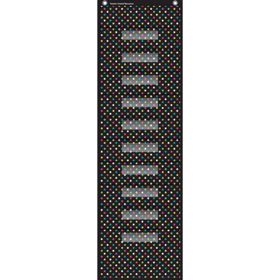 Teacher Created Resources Chalkboard Brights 10 Pocket File Storage Pocket Chart