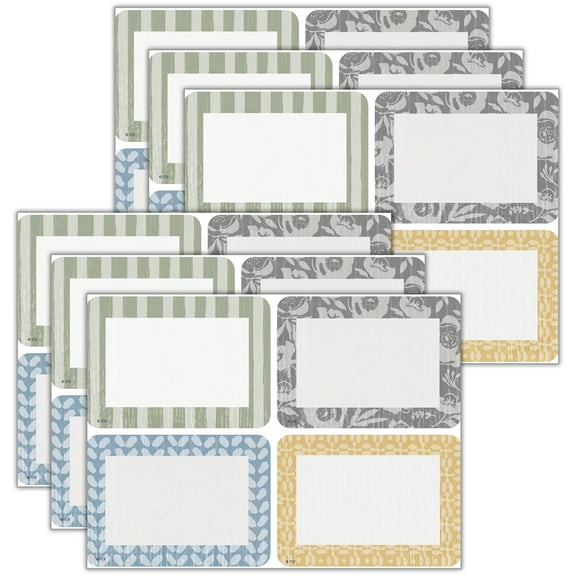 Teacher Created Resources Classroom Cottage Name Tags/Labels - Multi-Pack, 36 Per Pack, 6 Packs