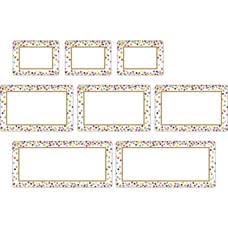 Teacher Created Resources, TCR77325, Clingy Thingies Confetti Labels, 13 / Pack, Multicolor