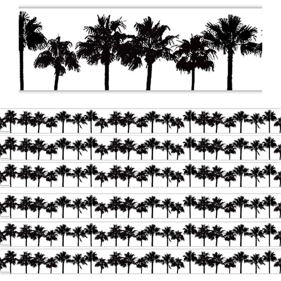Teacher Created Resources Coco Palms Straight Border Trim, 35 Feet Per Pack, 6 Packs