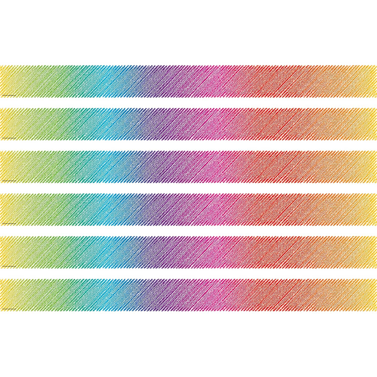 Teacher Created Resources Colorful Scribble Straight Border Trim, 35 ...