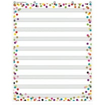 Teacher Created Resources Confetti 10 Pocket Chart, 34" x 44"
