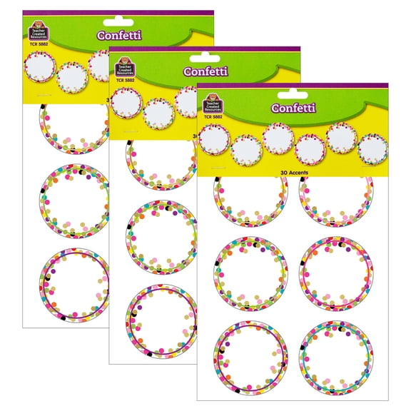 Teacher Created Resources Confetti Circle Accents, 90 Pieces