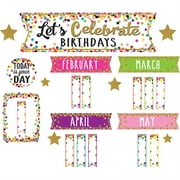 Teacher Created Resources Confetti Happy Birthday Bulletin Board Set, 60 Count