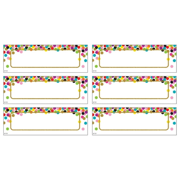Teacher Created Resources Confetti Labels Magnetic Accents, Pack of 20
