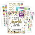 thumbnail image 1 of Teacher Created Resources Confetti Lesson Planner - Academic - 40 Week - Wire Bound - Multi - 11" Height x 8.5" Width - Appointment Schedule, Event Planning Sheet, Reminder Sec | Bundle of 10 Each, 1 of 1