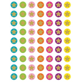 Teacher Created Resources Confetti Stars Mini Stickers Pack of 378 (TCR3602)