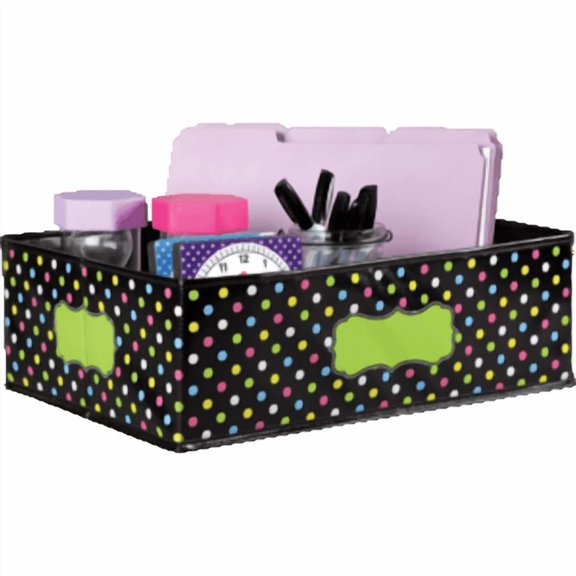 Teacher Created Resources TCR20765 Chalkboard Brights Storage Bins, Medium
