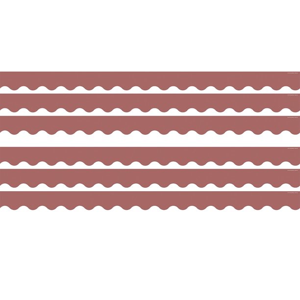 Teacher Created Resources Composition Purple Scalloped Border Trim, 35 Feet Per Pack, 6 Packs A2 14614533