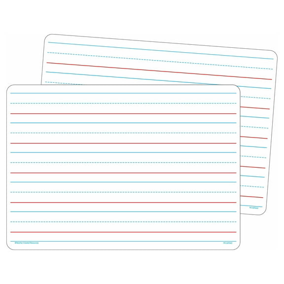 Teacher Created Resources Double-Sided Writing Dry Erase Boards, Pack of 10