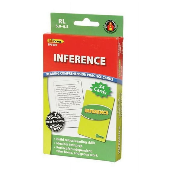 Teacher Created Resources EP-3400BN 3 Each Inference Reading Comprehension Practice Cards