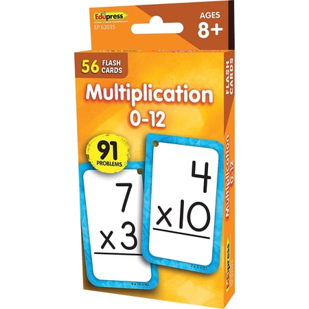 Multiplication 0-12 Flash Cards