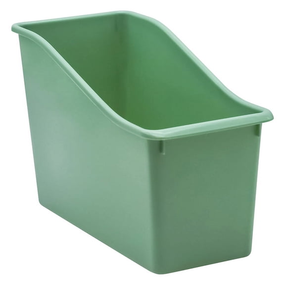 Plastic Book Bin Eucalyptus Green by Teacher Created Resources