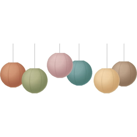 Teacher Created Resources Everyone is Welcome 8" Hanging Paper Lanterns, Pack of 6