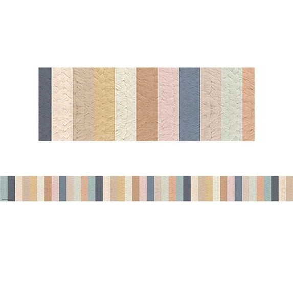 Teacher Created Resources Everyone is Welcome Stripes Straight Border Trim, 35 Feet Per Pack, 6 Packs