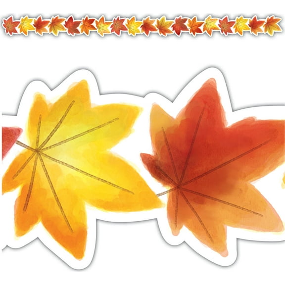 Fall Leaves Die-Cut Border Trim [TCR8579]