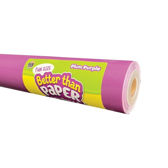 Teacher Created Resources Fun Size Better Than Paper Bulletin Board Roll, 18" x 12', Plum Purple, Pack of 3