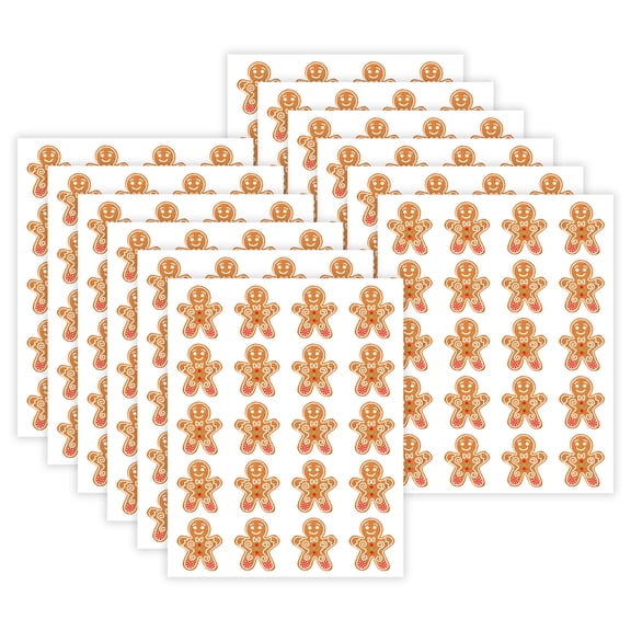 Teacher Created Resources Gingerbread Cookies Stickers, 72 Per Pack, 12 Packs