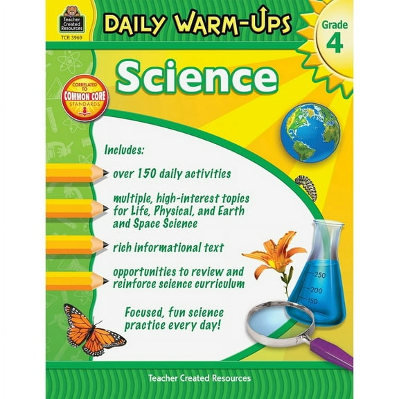 Teacher Created Resources Gr 3 Daily Science Workbook Education Printed Book for Science