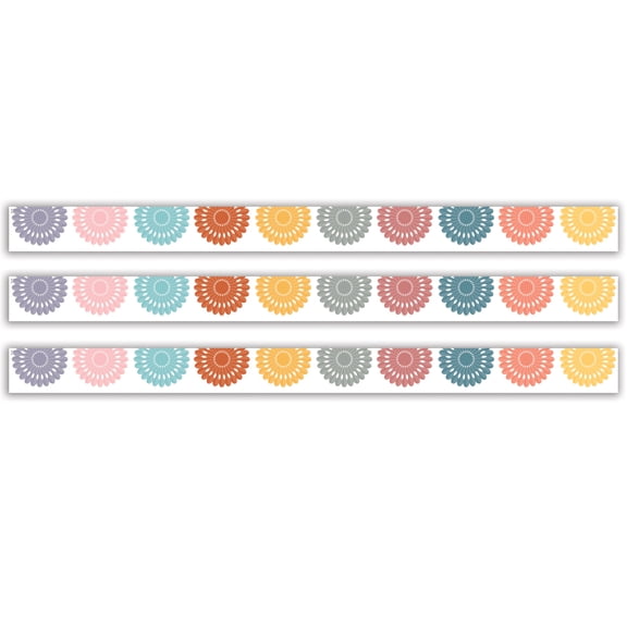 Teacher Created Resources Happy Cactus Crew Fiesta Die-Cut Border Trim, 35 Feet Per Pack, 3 Packs