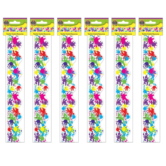 Teacher Created Resources Helping Hands Border Trim, 35 Feet Per Pack, 6 Packs