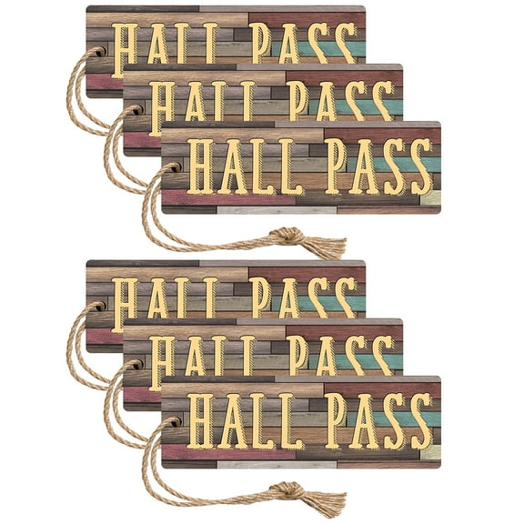 Teacher Created Resources Home Sweet Classroom Magnetic Hall Pass, Pack of 6