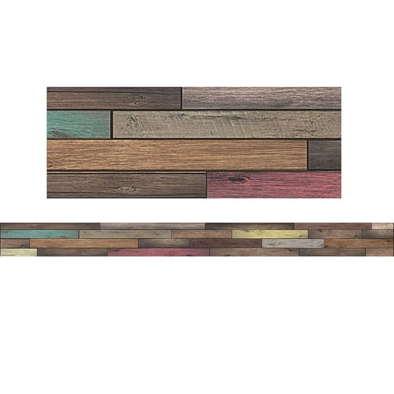 Reclaimed Wood Straight Border Trim by Teacher Created Resources