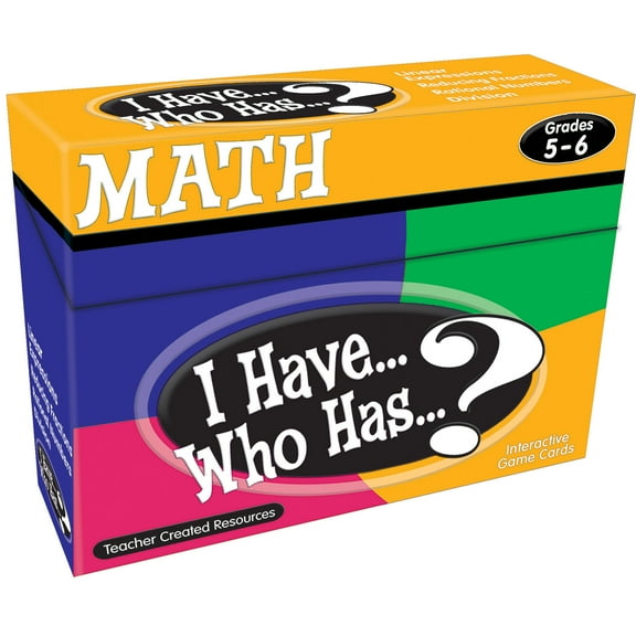 Teacher Created Resources I Have, Who Has Math Game, Grade 5-6