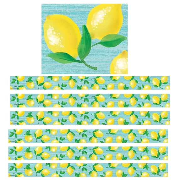 Teacher Created Resources Lemon Zest Straight Border Trim, 35 Feet Per Pack, 6 Packs
