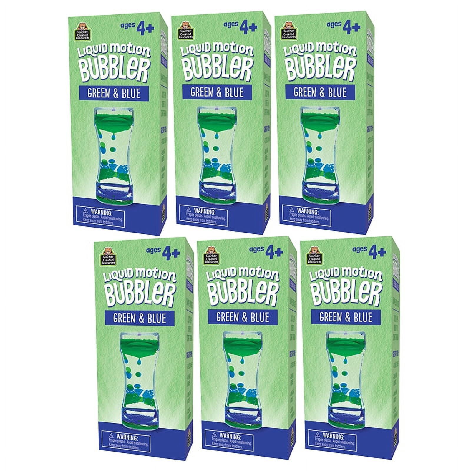 Teacher Created Resources Liquid Motion Bubbler, Green & Blue, Pack of 6