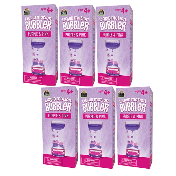 Teacher Created Resources Liquid Motion Bubbler, Purple & Pink, Pack of 6