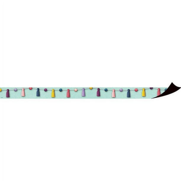 Teacher Created Resources Magnetic Board Border - Magnetic - Pom-Poms and Tassels - Durable, Reusable - 1.50 Teacher Created Resources Magnetic Board Border - Magnetic - Pom-Poms and Tassels - Durable, Reusable - 1.50