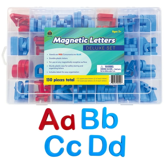 Teacher Created Resources Magnetic Letters Deluxe Set, 130 Pieces