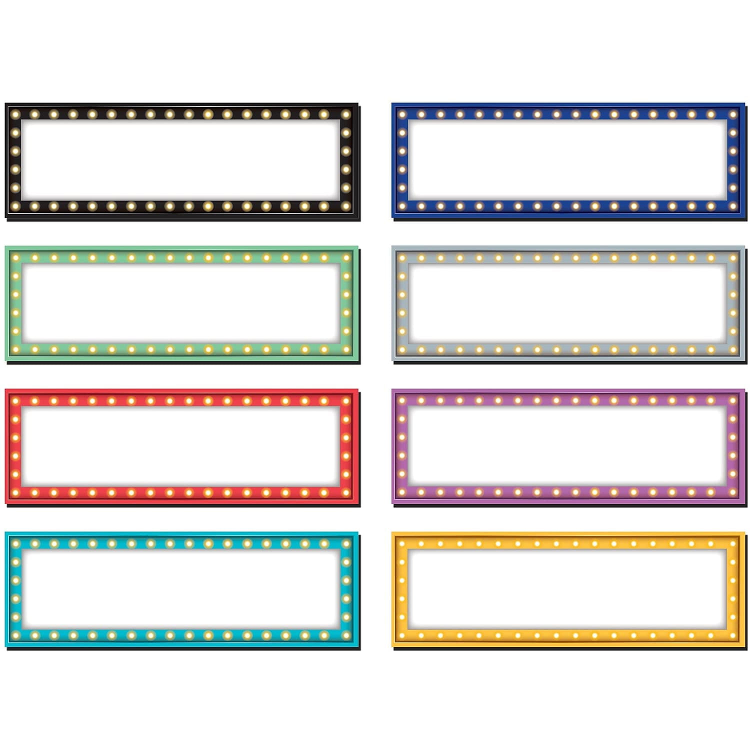 Multicolor Magnetic Marquee Labels for Classroom Decor