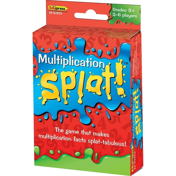 Teacher Created Resources Math Splat Card Game: Multiplication