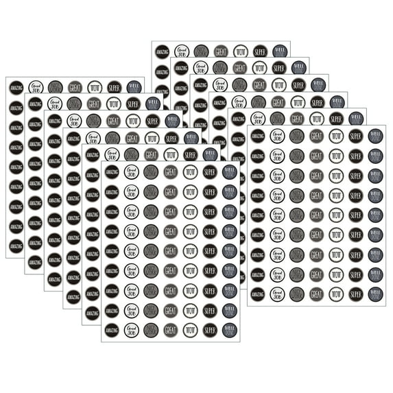 Teacher Created Resources Modern Farmhouse Mini Stickers, 378 Per Pack, 12 Packs