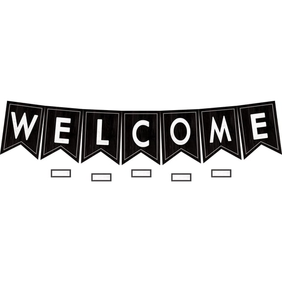 Teacher Created Resources Modern Farmhouse Pennants Welcome Bulletin Board Set
