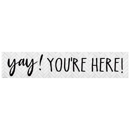 Teacher Created Resources Modern Farmhouse Yay! You're Here! Banner (TCR8510)