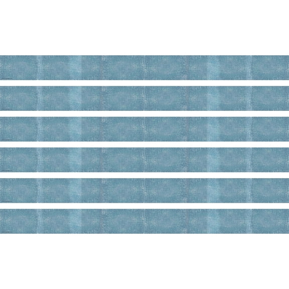 Teacher Created Resources Moving Mountains Blue Straight Border Trim, 35 Feet Per Pack, 6 Packs