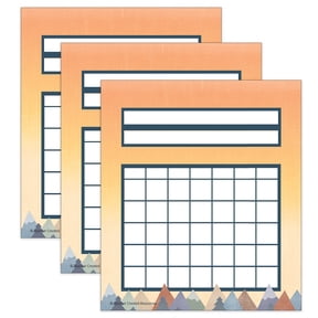 Teacher Created Resources Moving Mountains Incentive Charts, 36 Per Pack, 3 Packs