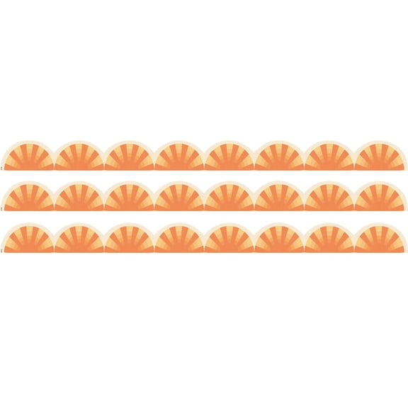 Teacher Created Resources Moving Mountains Road Trip Sunshine Die-Cut Border Trim, 35 Feet Per Pack, 3 Packs