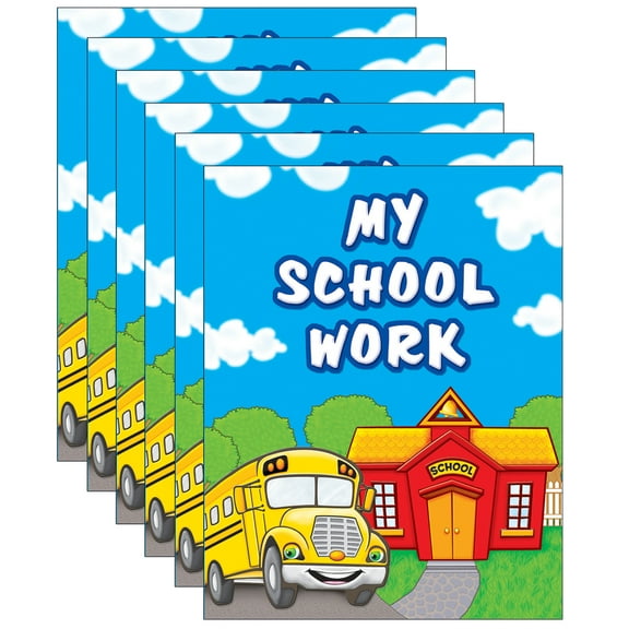 Teacher Created Resources My School Work Pocket Folder, Pack of 6