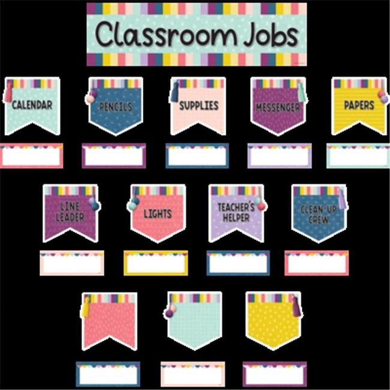 Teacher Created Resources Oh Happy Day Class Jobs Mini Bulletin Board Set -  Walmart.com, image size:1300x1300