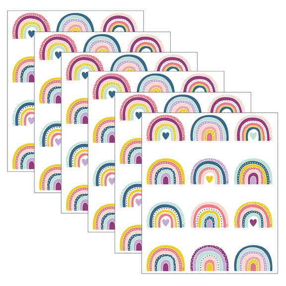 Teacher Created Resources Oh Happy Day Rainbows Mini Accents, 216 Pieces