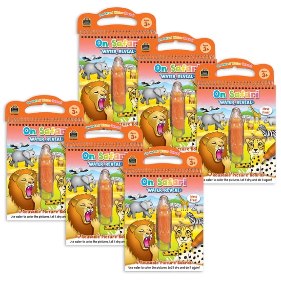Teacher Created Resources On Safari Water Reveal Book, 6 Sets